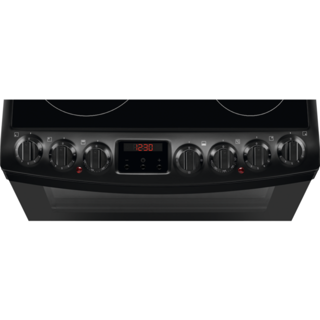 AEG CCB6740MCB 6000 SteamBake Ceramic Electric Cooker with Double Oven