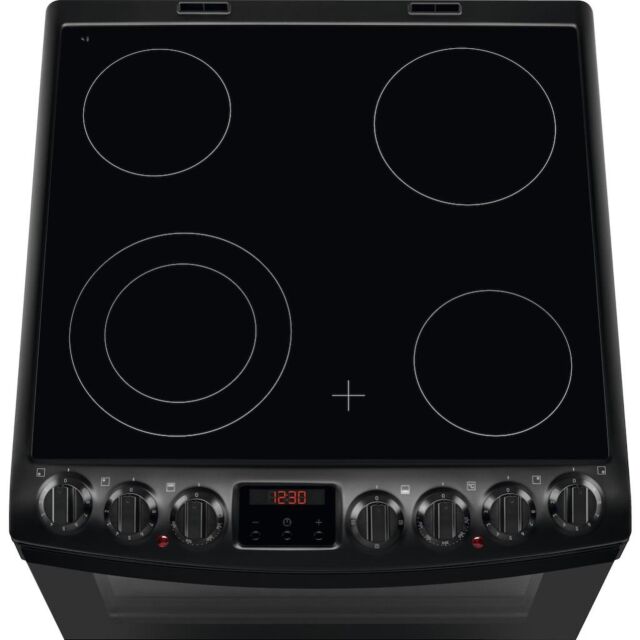 AEG CCB6740MCB 6000 SteamBake Ceramic Electric Cooker with Double Oven