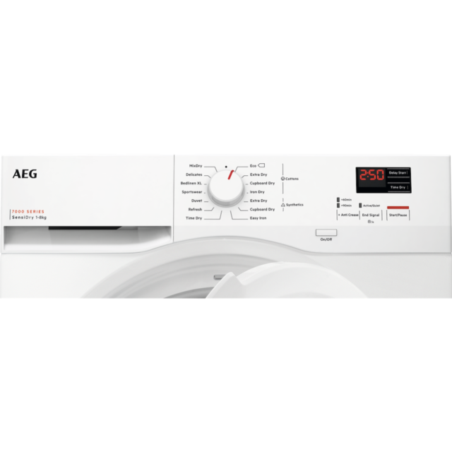 AEG TR708L0B 7000 Series 8kg Heat Pump Tumble Dryer