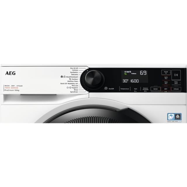 AEG LWR7496O4B 7000 Series 9/6kg Washer Dryer
