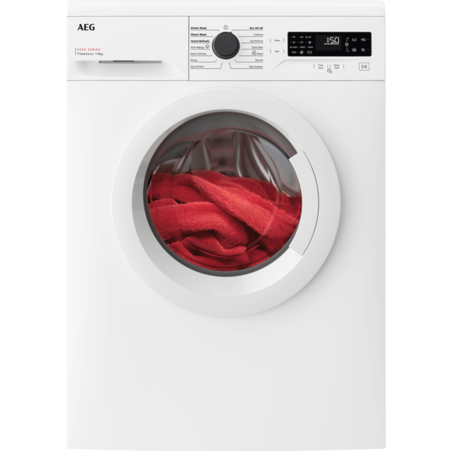 AEG LFX50844B 5000 Series P2 Short Front Loading Full Size 8kg Washing Machine