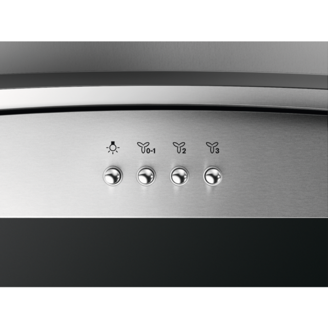 AEG DTX3840M 80cm Stainless Steel Curved Glass Chimney Hood