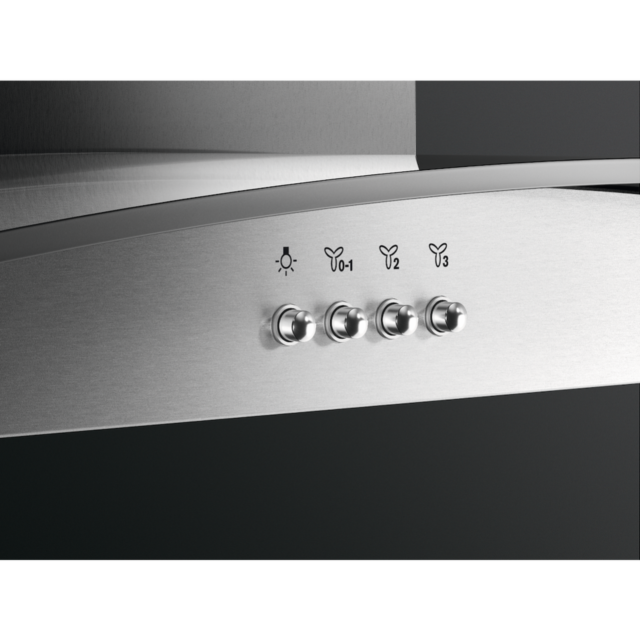 AEG DTX3840M 80cm Stainless Steel Curved Glass Chimney Hood