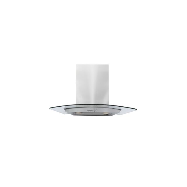 Amica AEC60SS 60cm Curved Glass Extractor