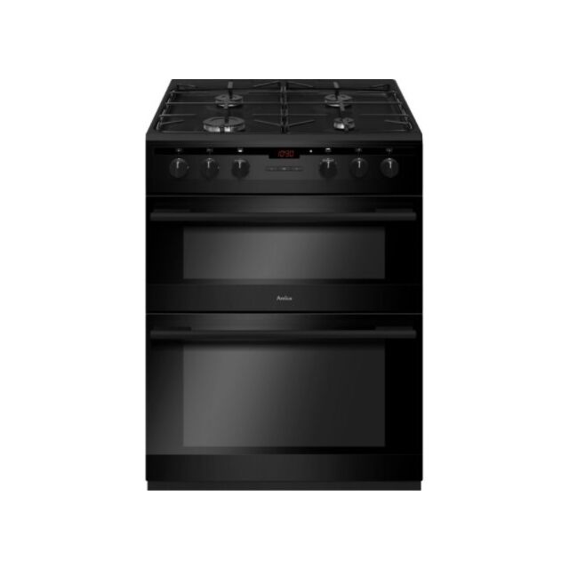 Amica AFD6450BL 60cm Freestanding Electric Double Oven with Gas Hob