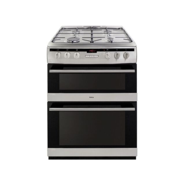 Amica AFG6450SS 60cm Freestanding Gas Double Oven with Gas Hob