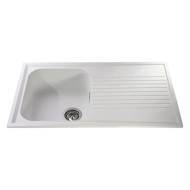 CDA AS1WH Composite Single Bowl Sink