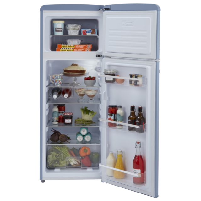 CDA Betty Seaholly Retro 55cm Freestanding Top Mount Fridge Freezer