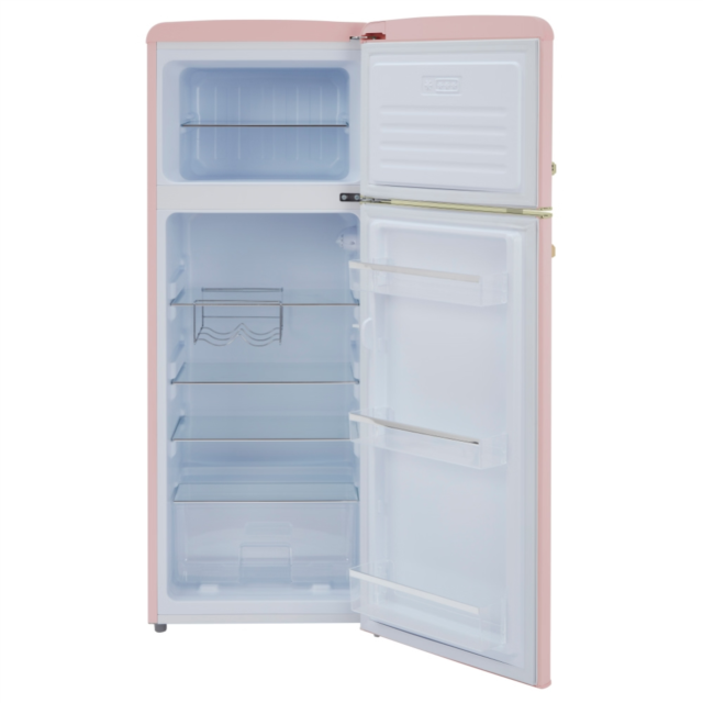 CDA Betty Tea Rose Retro 55cm Freestanding Top Mount Fridge Freezer