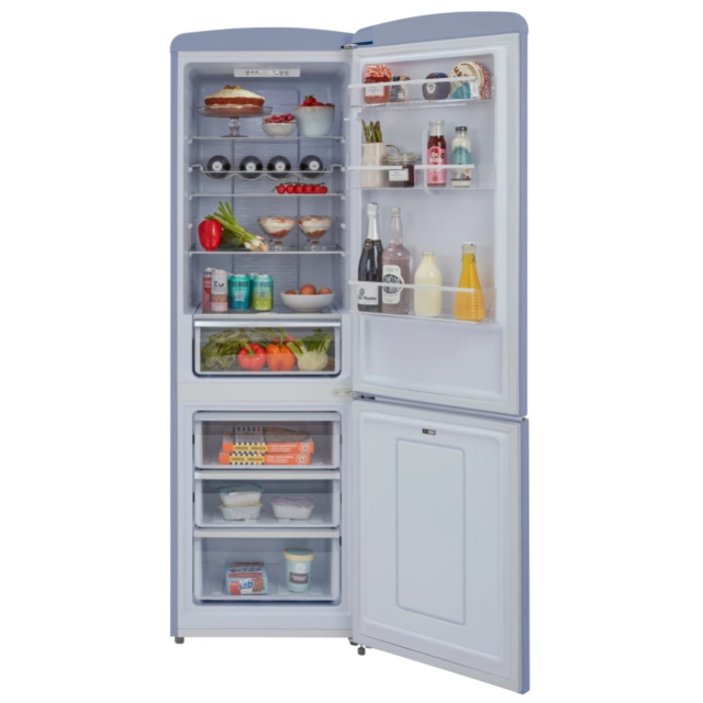 CDA Florence Seaholly Retro 60cm Freestanding Frost Free 60/40 Fridge Freezer