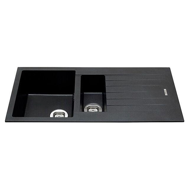 CDA KG74BL Composite One And A Half Bowl Sink