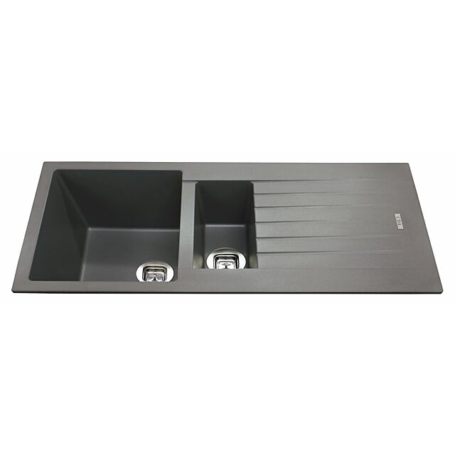 CDA KG74GR Composite One And A Half Bowl Sink