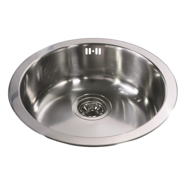 CDA KR21SS Single Round Bowl Sink