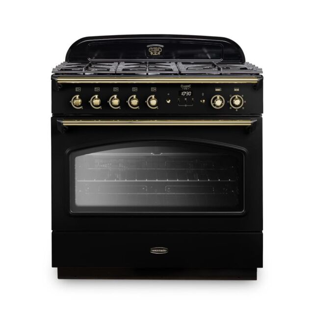 Rangemaster CLAS90FXDFFBL/B 90cm Dual Fuel Range Cooker