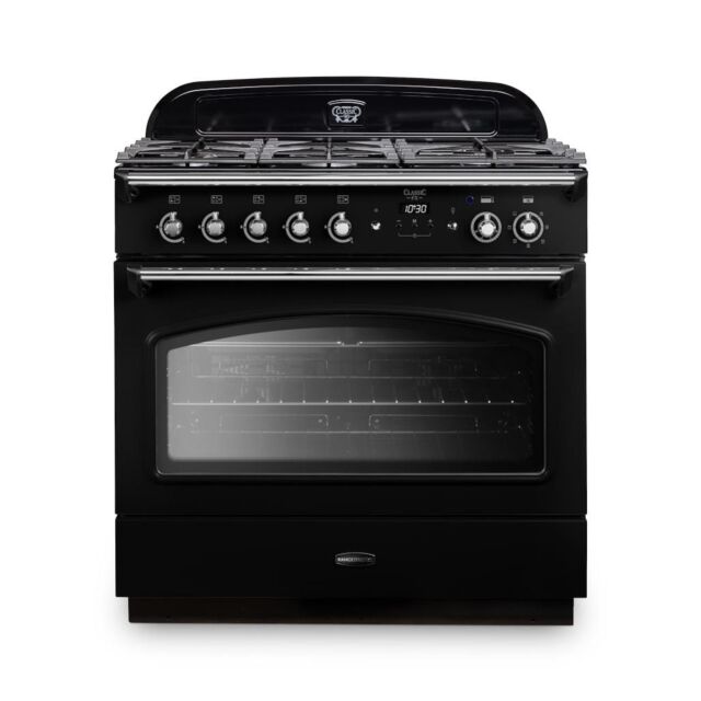 Rangemaster CLAS90FXDFFBL/C 90cm Dual Fuel Range Cooker