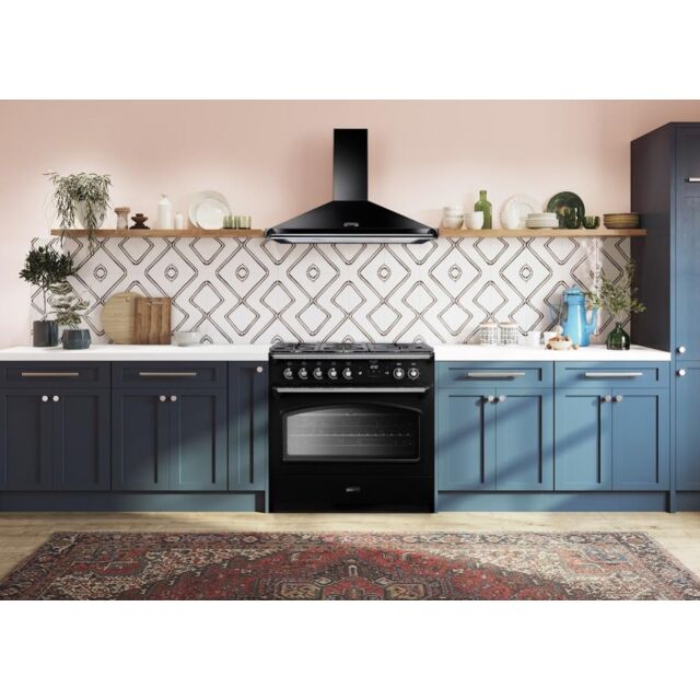 Rangemaster CLAS90FXDFFBL/C 90cm Dual Fuel Range Cooker