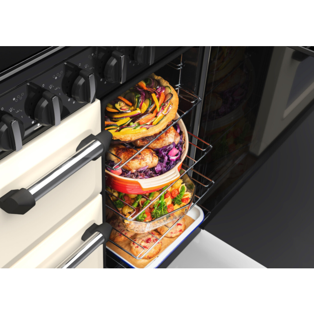 Rangemaster CL90DFPMSB/CM1 Classic 90 Dual Fuel Range Cooker - Misty Blue - A Rated