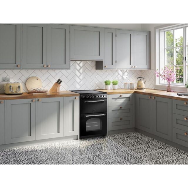 Rangemaster CLA60ECBL/C 60cm Classic Ceramic Cooker
