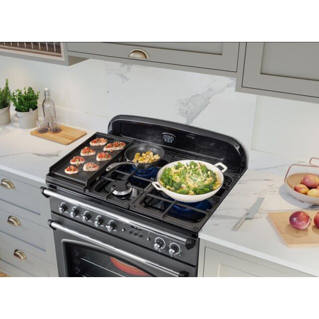 Rangemaster CLAS90FXDFFSL/B 90cm Dual Fuel Range Cooker