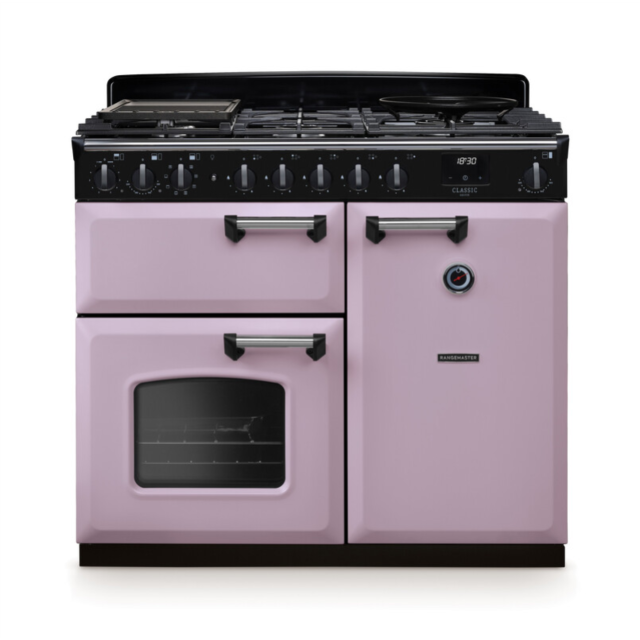 Rangemaster CLDL100DFPHTH/CM1 Classic Deluxe 100 Dual Fuel Range Cooker - Heather - A Rated