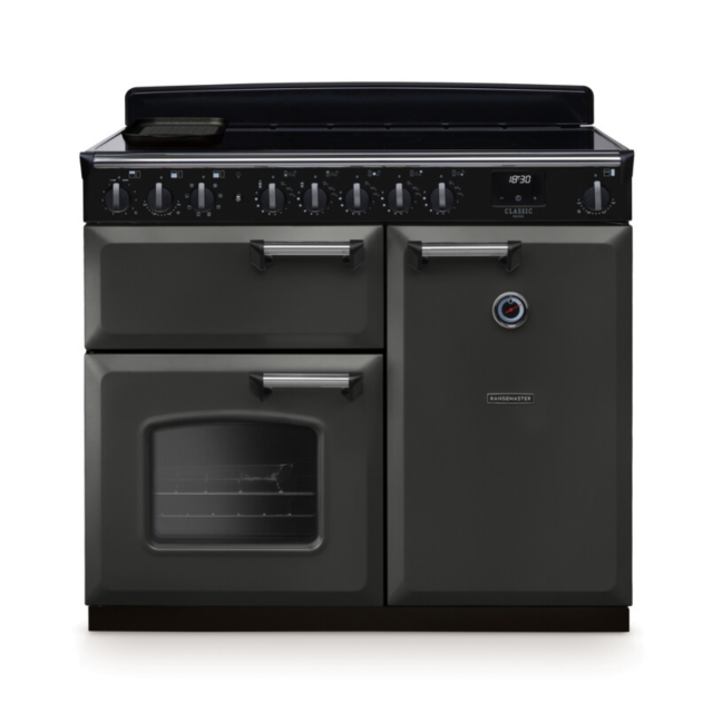 Rangemaster CLDL100EIPSLT/CM1 Classic Deluxe 100 Induction Range Cooker - Slate - A Rated