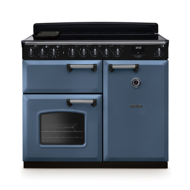 Rangemaster CLDL100EIPSTB/CM1 Classic Deluxe 100 Induction Range Cooker - Stone Blue - A Rated