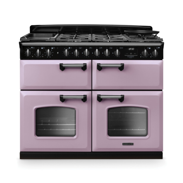 Rangemaster CLDLB110DFPHTH/CM1 Classic Deluxe 110 Dual Fuel Range Cooker - Heather - A Rated