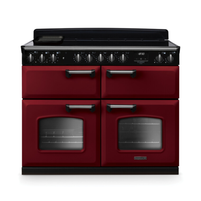 Rangemaster CLDLB110EIPBOR/CM1 Classic Deluxe 110 Induction Range Cooker - Bordeaux - A Rated