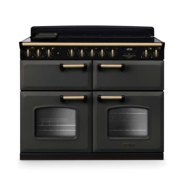 Rangemaster CLDLB110EIPSLT/AB1 Classic Deluxe 110 Induction Range Cooker - Slate - A Rated
