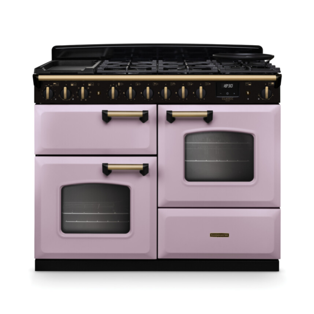 Rangemaster CLDLO110DFPHTH/AB1 Classic Deluxe 110 Dual Fuel Range Cooker - Heather - A Rated