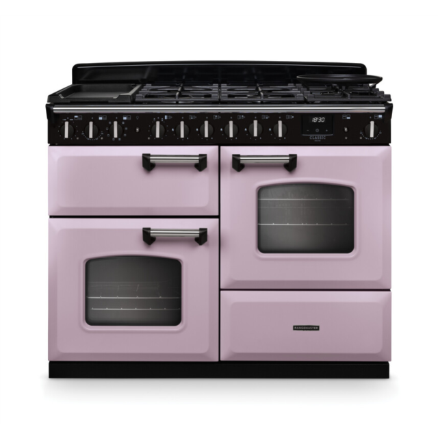 Rangemaster CLDLO110DFPHTH/CM1 Classic Deluxe 110 Dual Fuel Range Cooker - Heather - A Rated