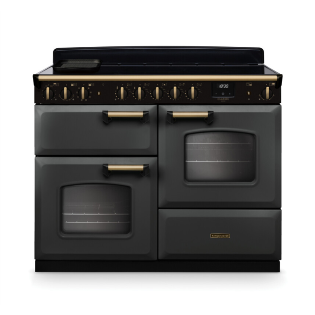 Rangemaster CLDLO110EIPSLT/AB1 Classic Deluxe 110 Induction Range Cooker - Slate - A Rated
