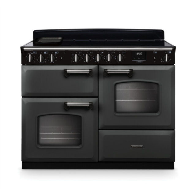Rangemaster CLDLO110EIPSLT/CM1 Classic Deluxe 110 Induction Range Cooker - Slate - A Rated