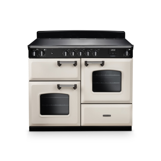 Rangemaster CLO110EIPPCR/CM1 Classic 110 Induction Range Cooker - Pale Cream - A Rated