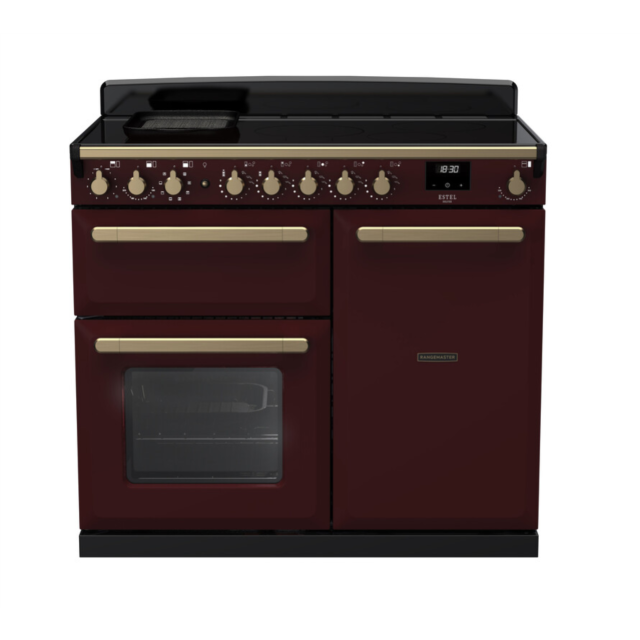 Rangemaster ESDL100EIPBOR/AB1 Estel Deluxe 100 Induction Range Cooker - Bordeaux - A Rated