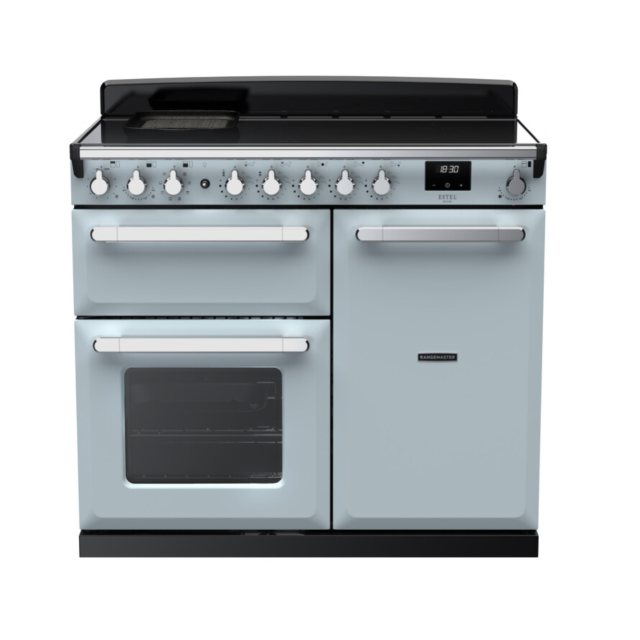 Rangemaster ESDL100EIPMSB/CM1 Estel Deluxe 100 Induction Range Cooker - Misty Blue - A Rated
