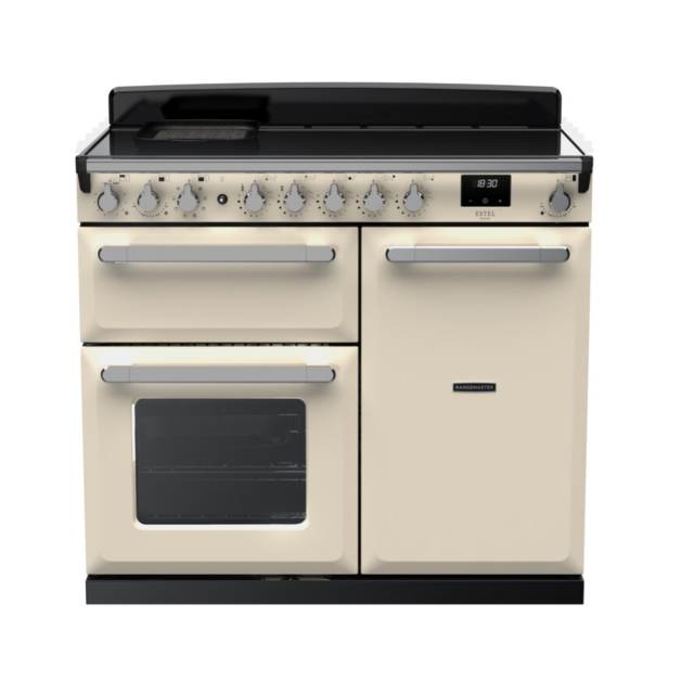 Rangemaster ESDL100EIPPCR/CM1 Estel Deluxe 100 Induction Range Cooker - Pale Cream - A Rated