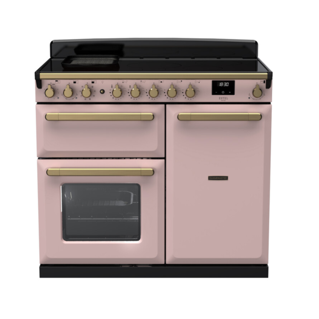 Rangemaster ESDL100EIPPPK/AB1 Estel Deluxe 100 Induction Range Cooker - Pale Pink - A Rated
