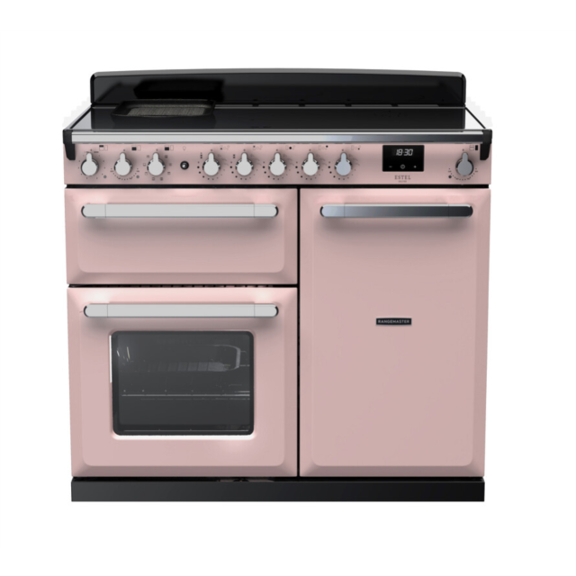 Rangemaster ESDL100EIPPPK/CM1 Estel Deluxe 100 Induction Range Cooker - Pale Pink - A Rated