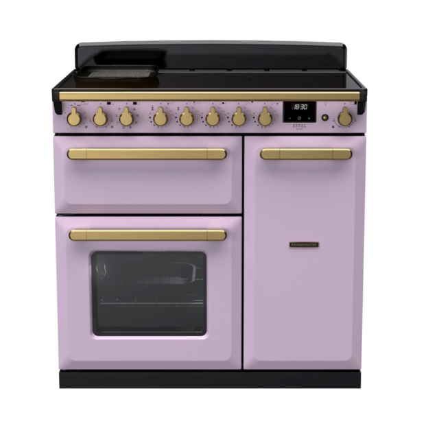 Rangemaster ESDL90EIPHTH/AB1 Estel Deluxe 90 Induction Range Cooker - Heather - A Rated