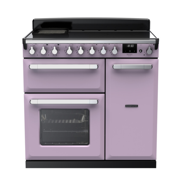 Rangemaster ESDL90EIPHTH/CM1 Estel Deluxe 90 Induction Range Cooker - Heather - A Rated