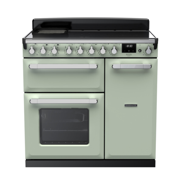 Rangemaster ESDL90EIPMNT/CM1 Estel Deluxe 90 Induction Range Cooker - Mint - A Rated