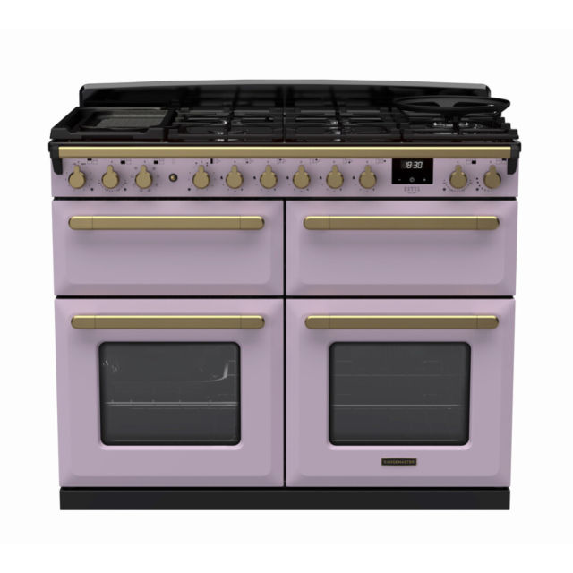 Rangemaster ESDLB110DFPHTH/AB1 Estel Deluxe 110 Dual Fuel Range Cooker - Heather - A Rated