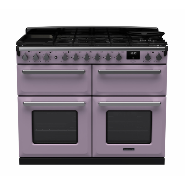 Rangemaster ESDLB110DFPHTH/CM1 Estel Deluxe 110 Dual Fuel Range Cooker - Heather - A Rated