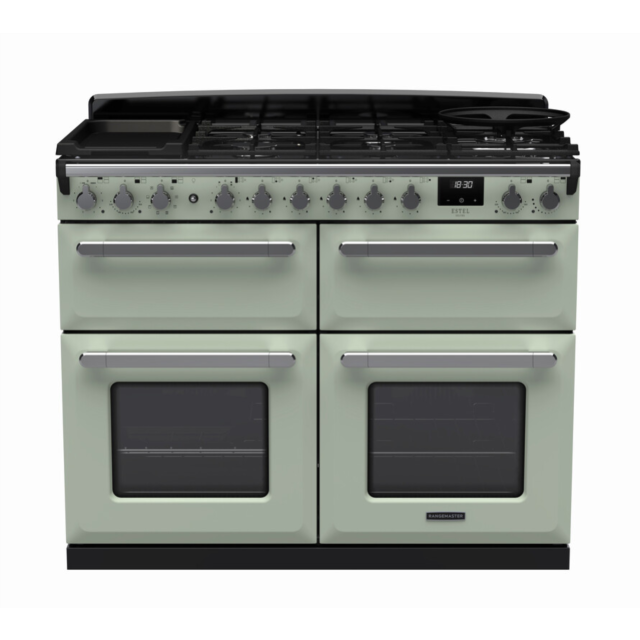 Rangemaster ESDLB110DFPMNT/CM1 Estel Deluxe 110 Dual Fuel Range Cooker - Mint - A Rated