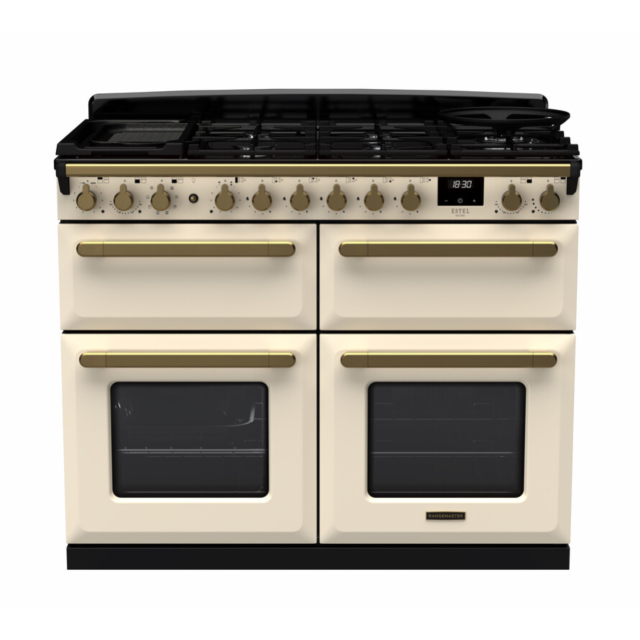 Rangemaster ESDLB110DFPPCR/AB1 Estel Deluxe 110 Dual Fuel Range Cooker - Pale Cream - A Rated