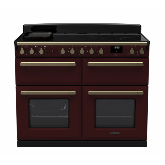 Rangemaster ESDLB110EIPBOR/AB1 Estel Deluxe 110 Induction Range Cooker - Bordeaux - A Rated