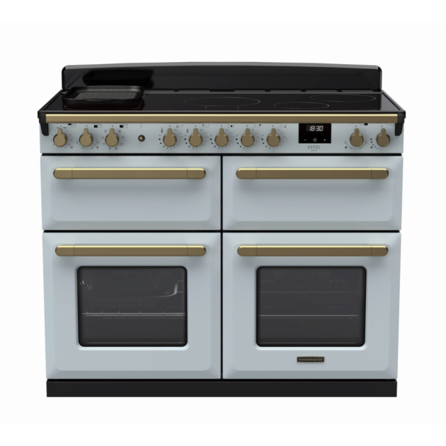 Rangemaster ESDLB110EIPMSB/AB1 Estel Deluxe 110 Induction Range Cooker - Misty Blue - A Rated