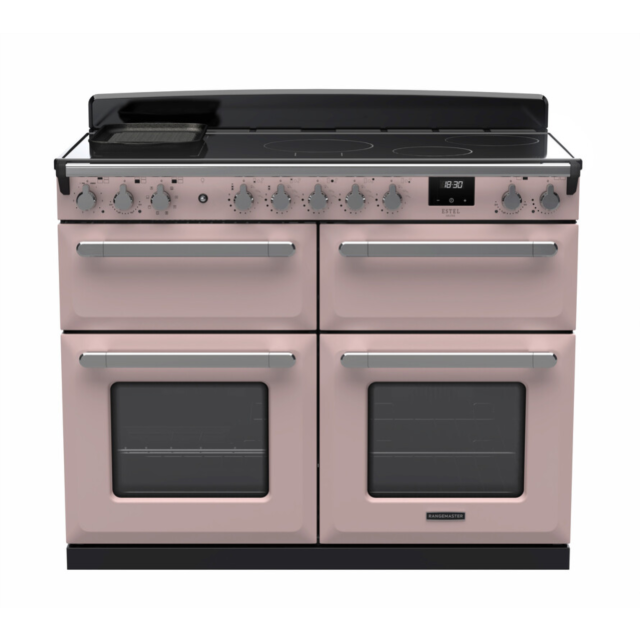 Rangemaster ESDLB110EIPPPK/CM1 Estel Deluxe 110 Induction Range Cooker - Pale Pink - A Rated
