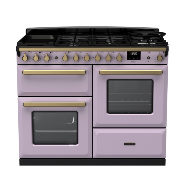 Rangemaster ESDLO110DFPHTH/AB1 Estel Deluxe 110 Dual Fuel Range Cooker - Heather - A Rated